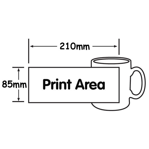 Mug Printing Size