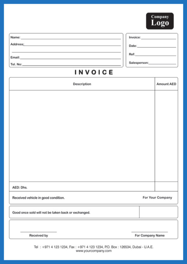 Invoice Books - Color Track Printing Center