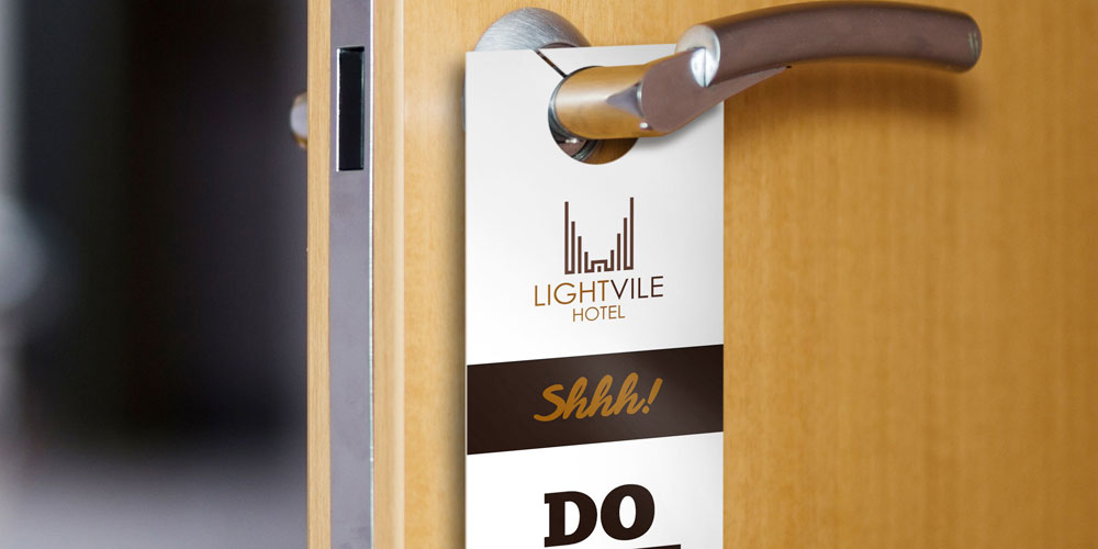 Door deals hangers printing